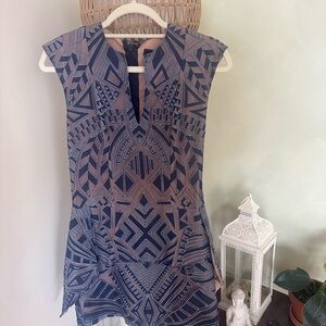 Geometric BCBG Patterned Dress